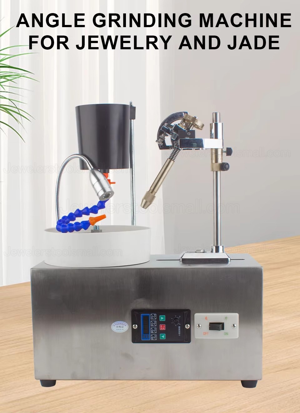 180W Automatic Gem Faceting Machine for Gemstone Lapidary Grinding Polishing Cutting 3000RPM